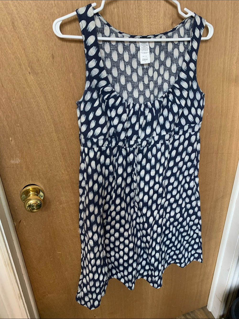 Patagonia Navy and White Printed Women's Dress